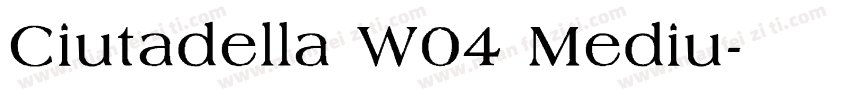 Ciutadella W04 Mediu字体转换